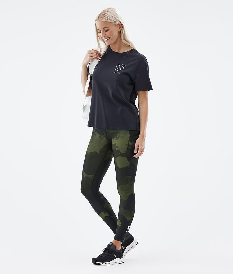 Lofty Tech Leggings Damen Green Camo