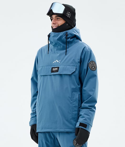 Dope Blizzard Ski Jacket Men Blue Steel