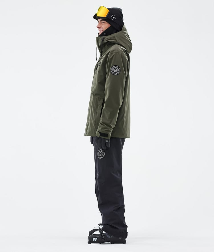 Blizzard Full Zip Skidjacka Herr Olive Green, Bild 3 av 9