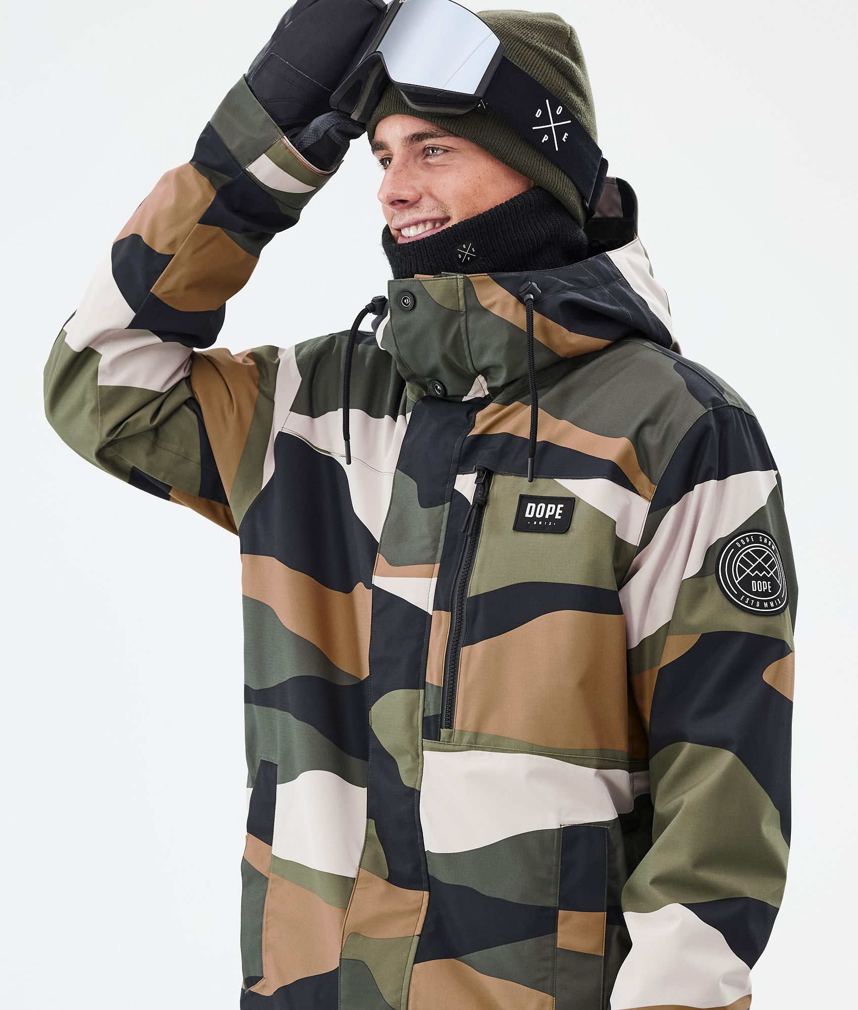 Dope Blizzard Full Zip スキージャケット メンズ Shards Gold Green