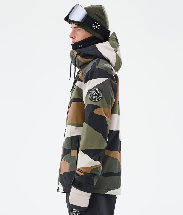 Blizzard Full Zip Snowboard Jacket Men Shards Gold Green, Image 5 of 9