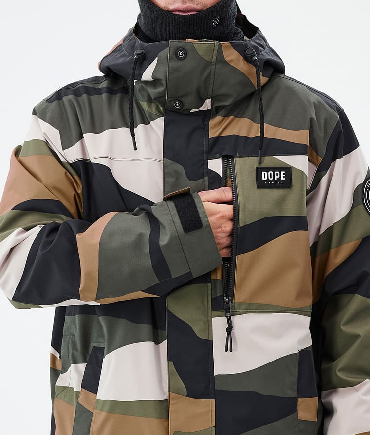 Blizzard Full Zip Kurtka Snowboardowa Mężczyźni Shards Gold Green, Zdjęcie 9 z 9