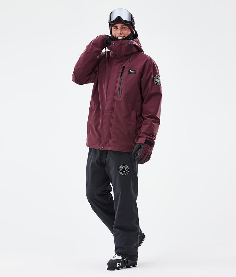 Blizzard Full Zip Veste de Ski Homme Burgundy, Image 3 sur 9