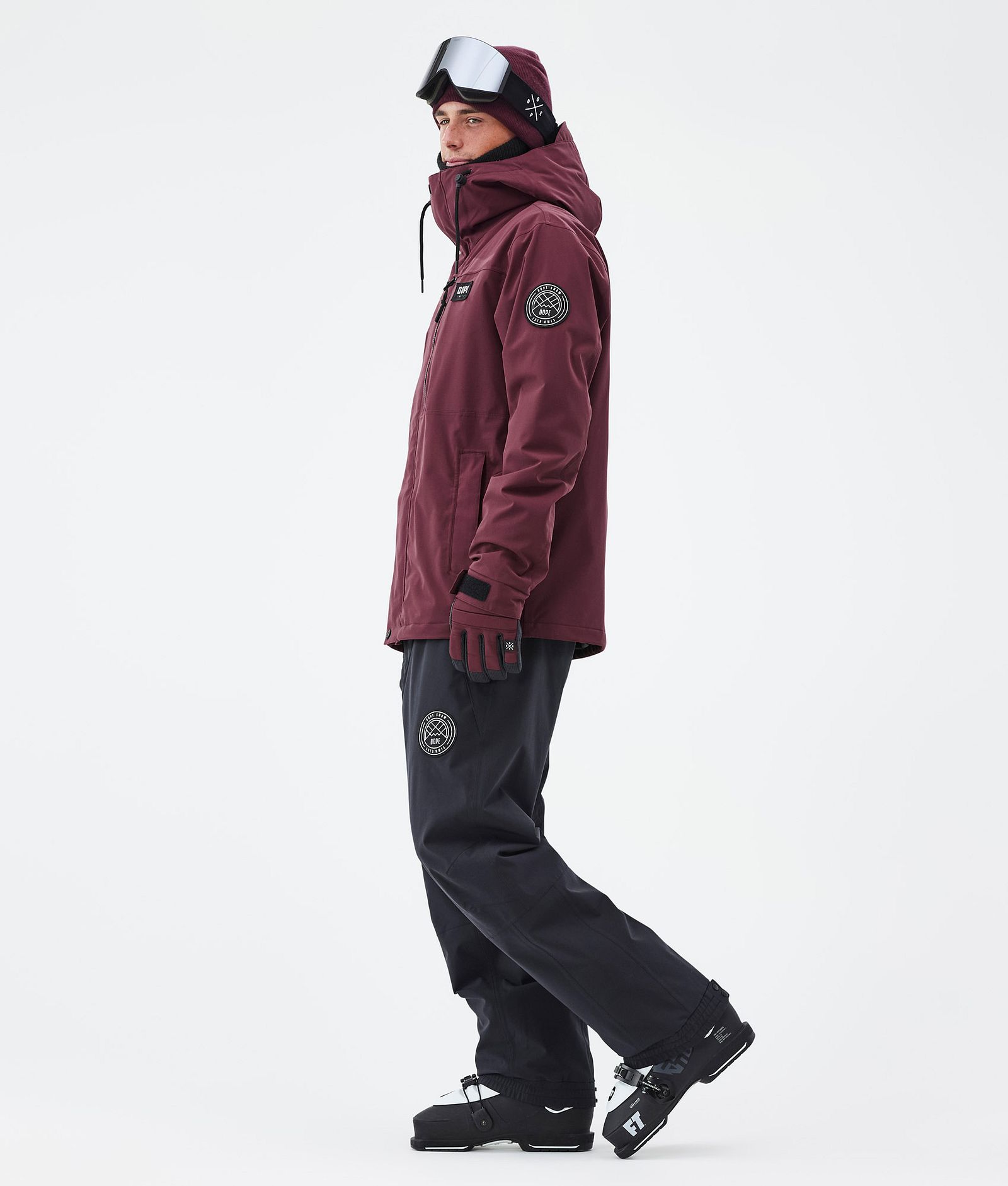 Blizzard Full Zip Veste de Ski Homme Burgundy, Image 3 sur 9