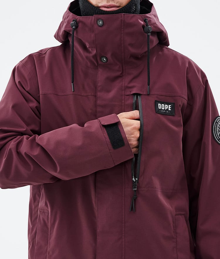 Blizzard Full Zip Snowboard Jacket Men Burgundy, Image 8 of 9