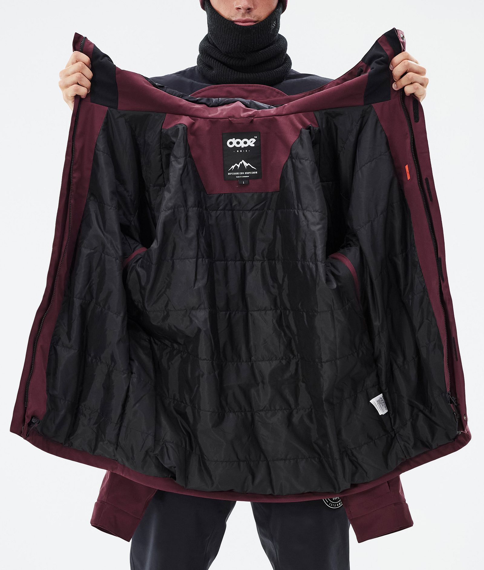 Blizzard Full Zip Snowboard Jacket Men Burgundy, Image 9 of 9