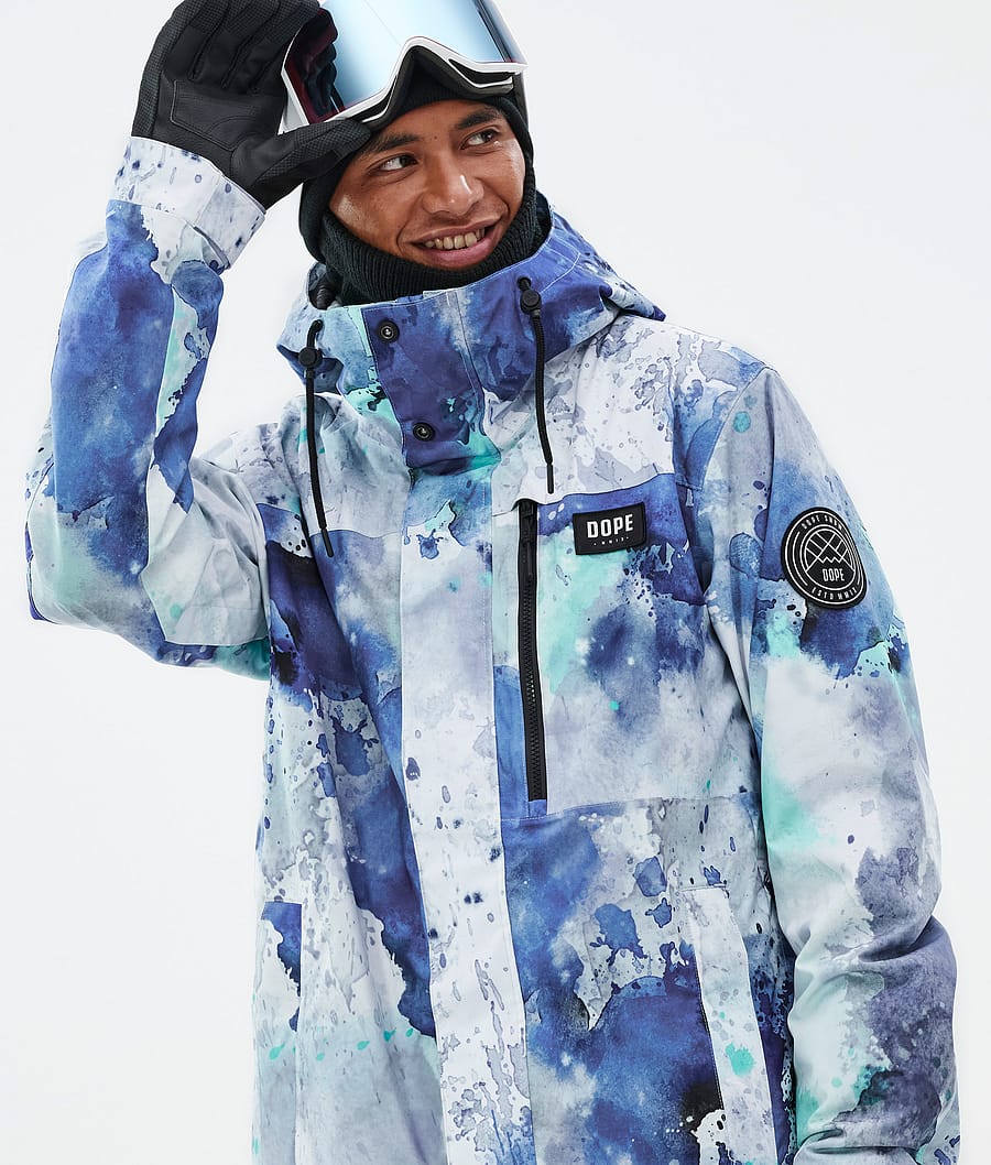 Blizzard Full Zip Snowboard Jacket Men Spray Blue Green