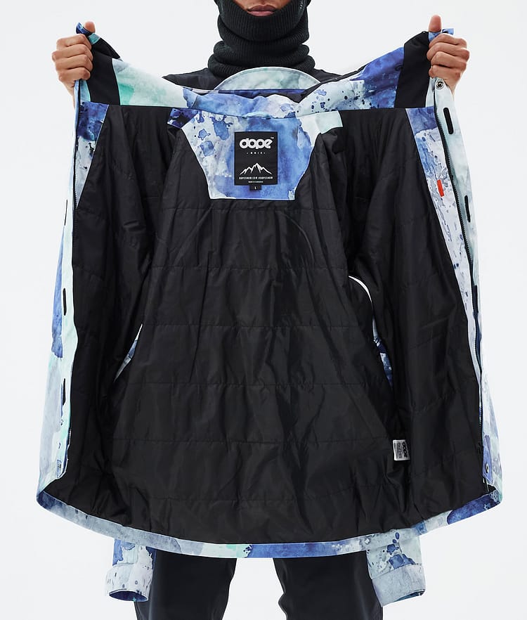 Blizzard Full Zip Snowboard Jacket Men Spray Blue Green, Image 9 of 9