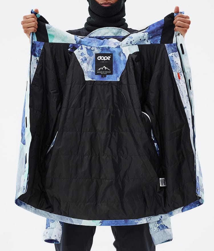 Blizzard Full Zip Veste Snowboard Homme Spray Blue Green