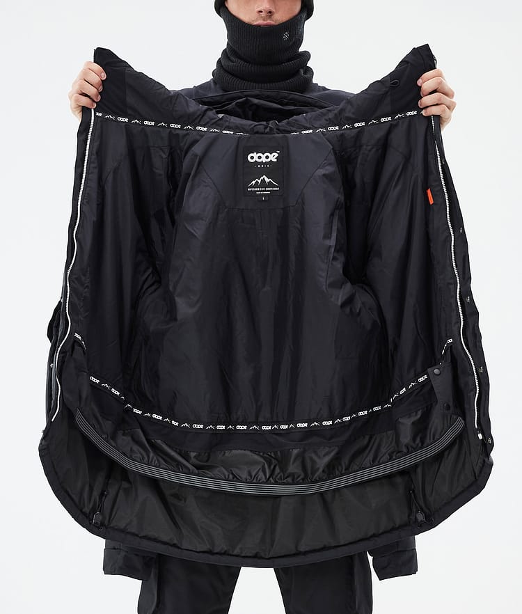 Puffer Full Zip スノーボードジャケット メンズ Black