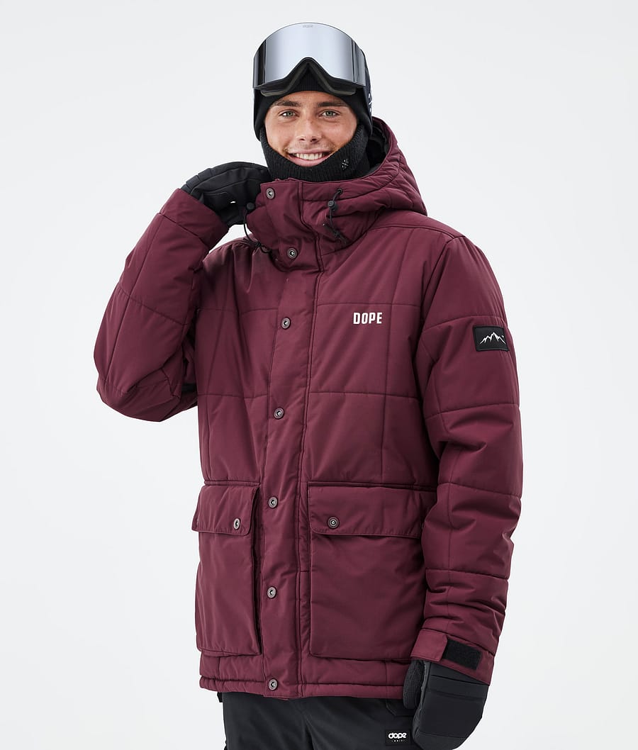 Puffer Full Zip Burgundy