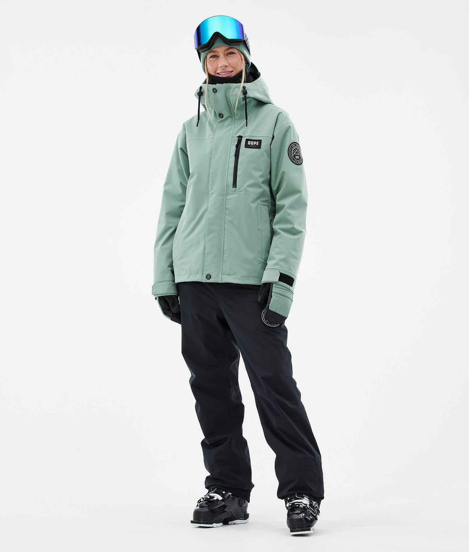 Blizzard W Full Zip Veste de Ski Femme Faded Green, Image 3 sur 10