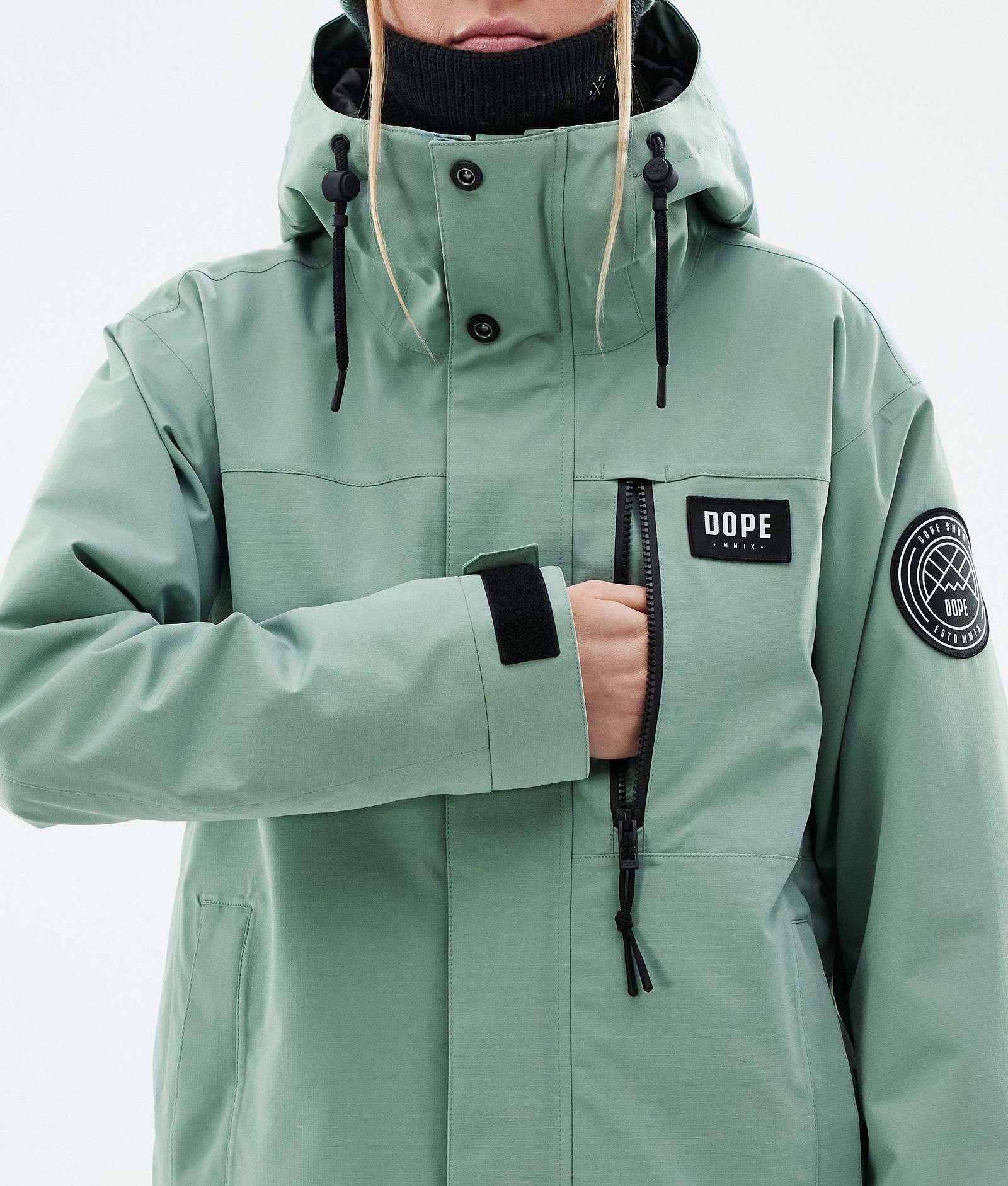 Blizzard W Full Zip Snowboardjacke Damen Faded Green, Bild 9 von 10