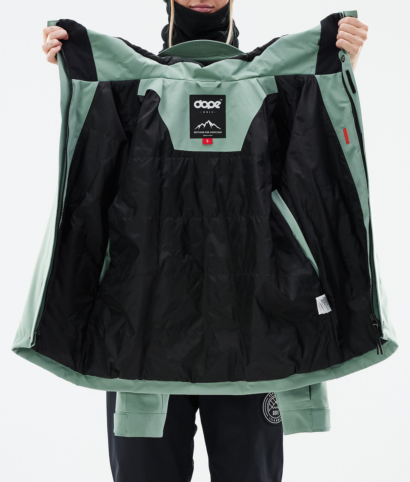 Blizzard W Full Zip Snowboardjacke Damen Faded Green, Bild 10 von 10