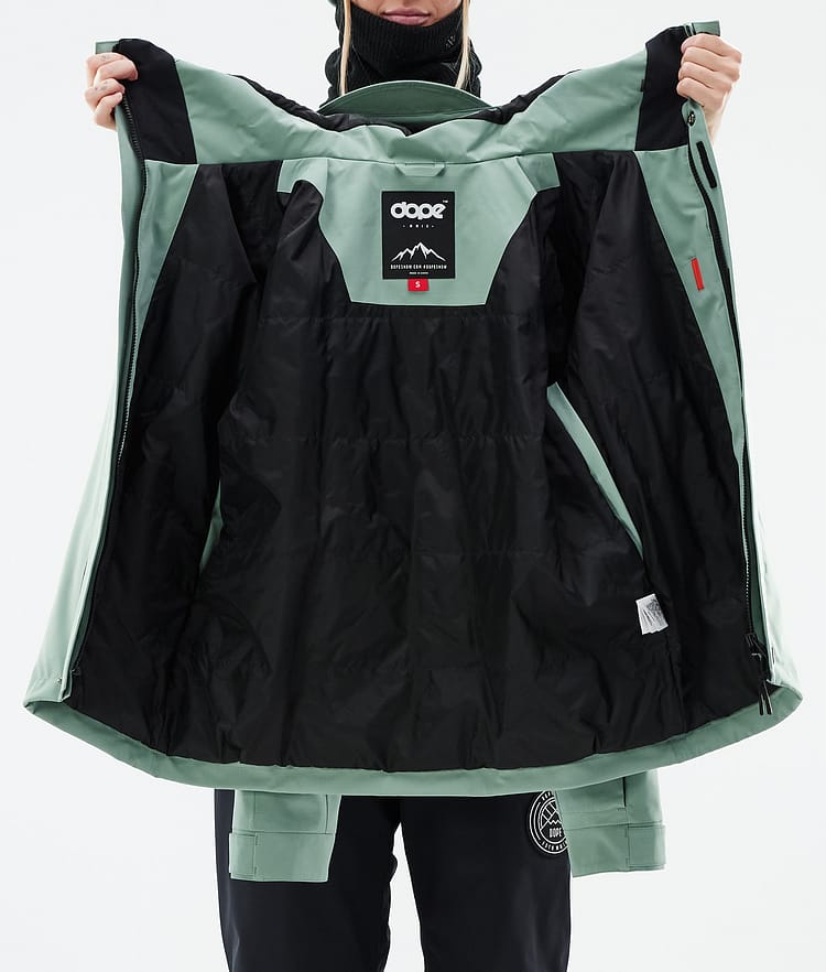 Blizzard W Full Zip Snowboardjacke Damen Faded Green, Bild 10 von 10