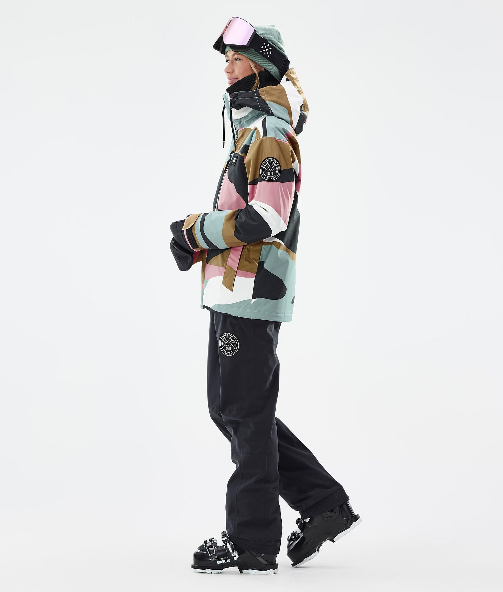 Blizzard W Full Zip Veste de Ski Femme Shards Gold Muted Pink, Image 3 sur 9