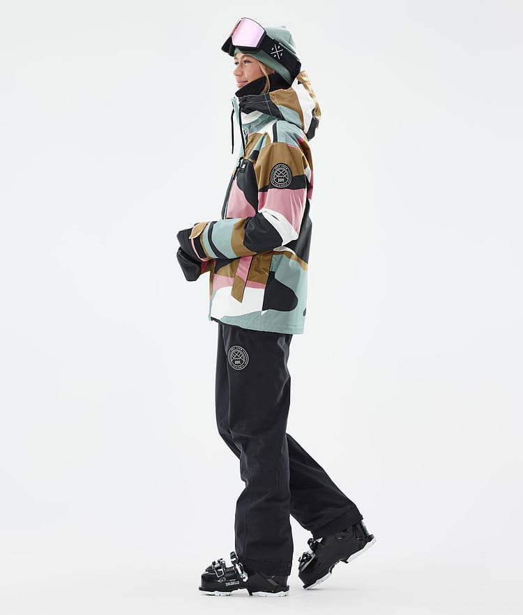 Blizzard W Full Zip Veste de Ski Femme Shards Gold Muted Pink, Image 3 sur 9