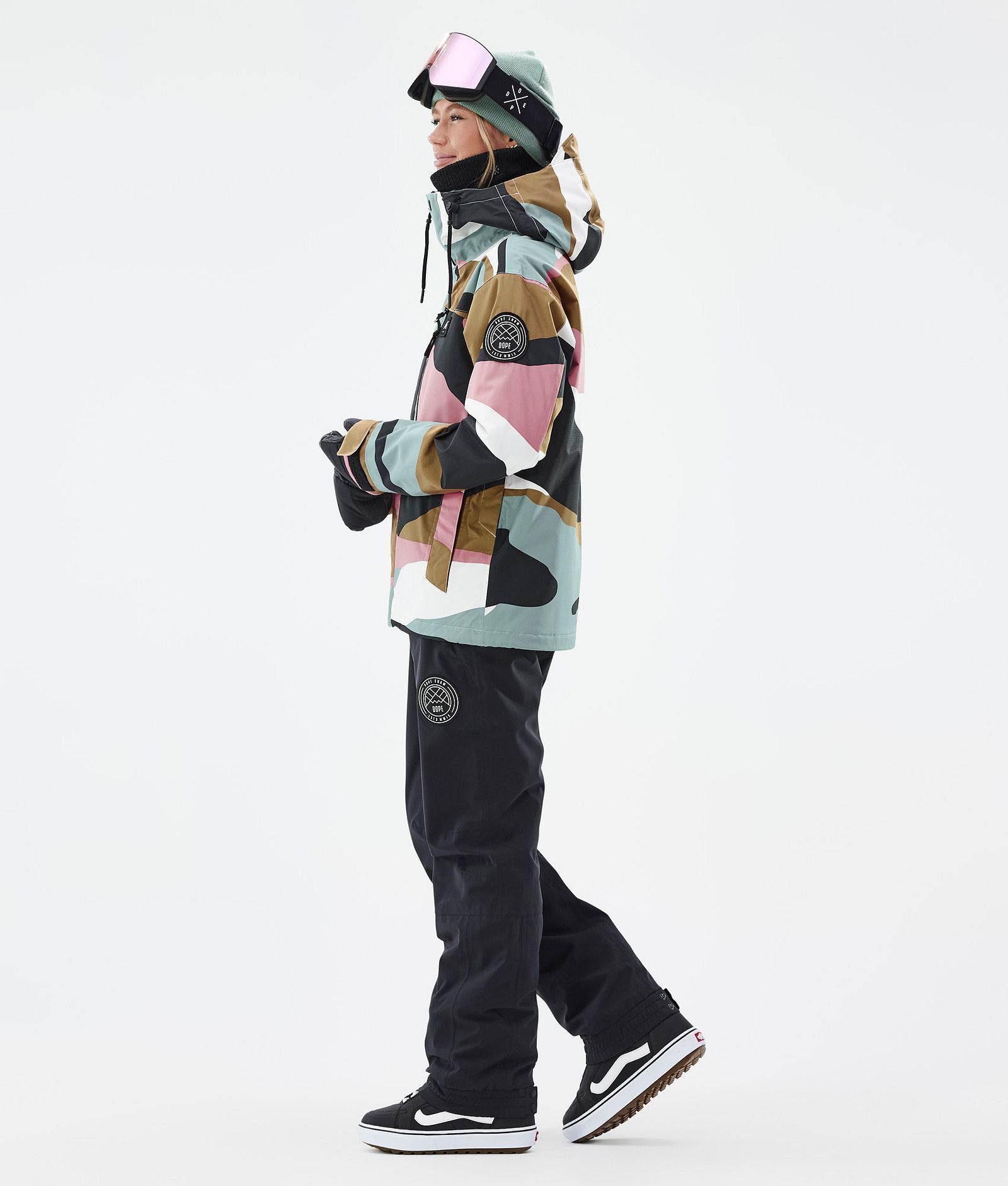 Blizzard W Full Zip Snowboardjacke Damen Shards Gold Muted Pink, Bild 3 von 9