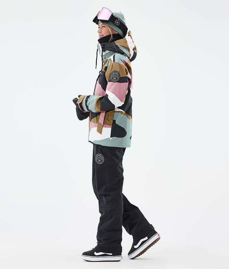 Blizzard W Full Zip Snowboardjacke Damen Shards Gold Muted Pink, Bild 3 von 9
