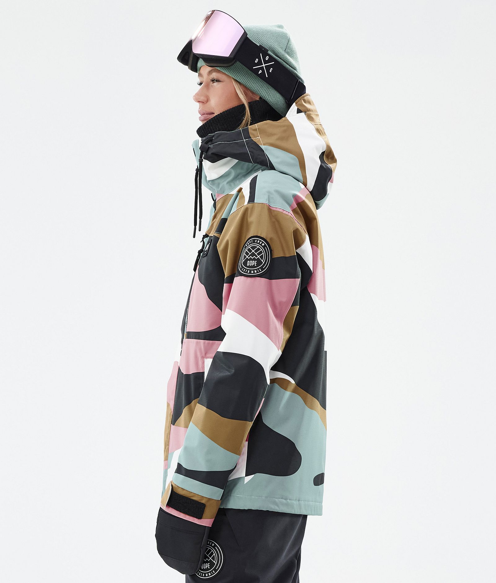 Blizzard W Full Zip Snowboardjacke Damen Shards Gold Muted Pink, Bild 5 von 9
