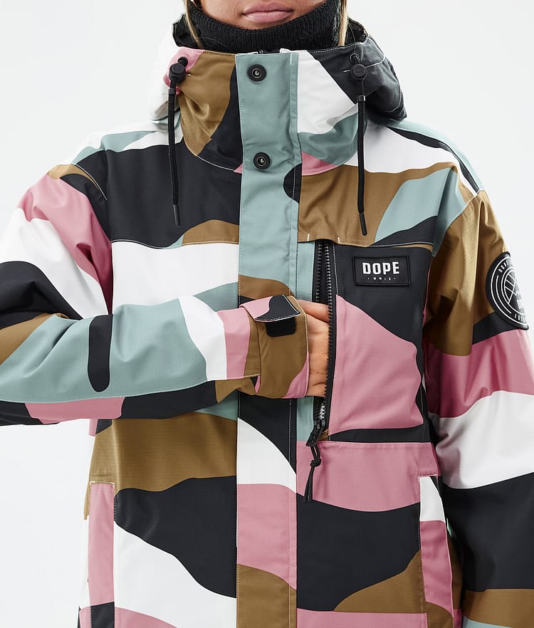 Blizzard W Full Zip Veste de Ski Femme Shards Gold Muted Pink, Image 8 sur 9
