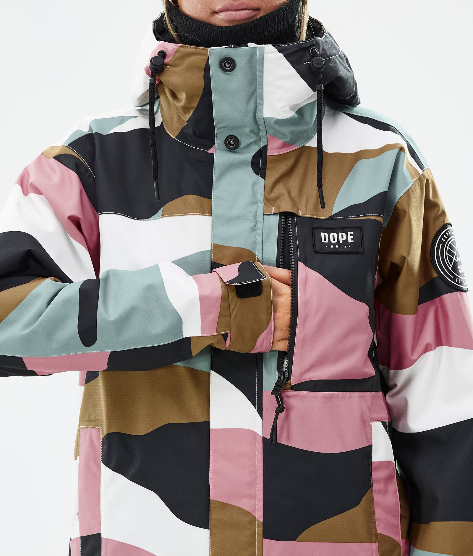 Blizzard W Full Zip Snowboardjacke Damen Shards Gold Muted Pink, Bild 8 von 9