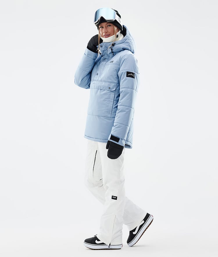 Puffer W Snowboard Jacket Women Light Blue
