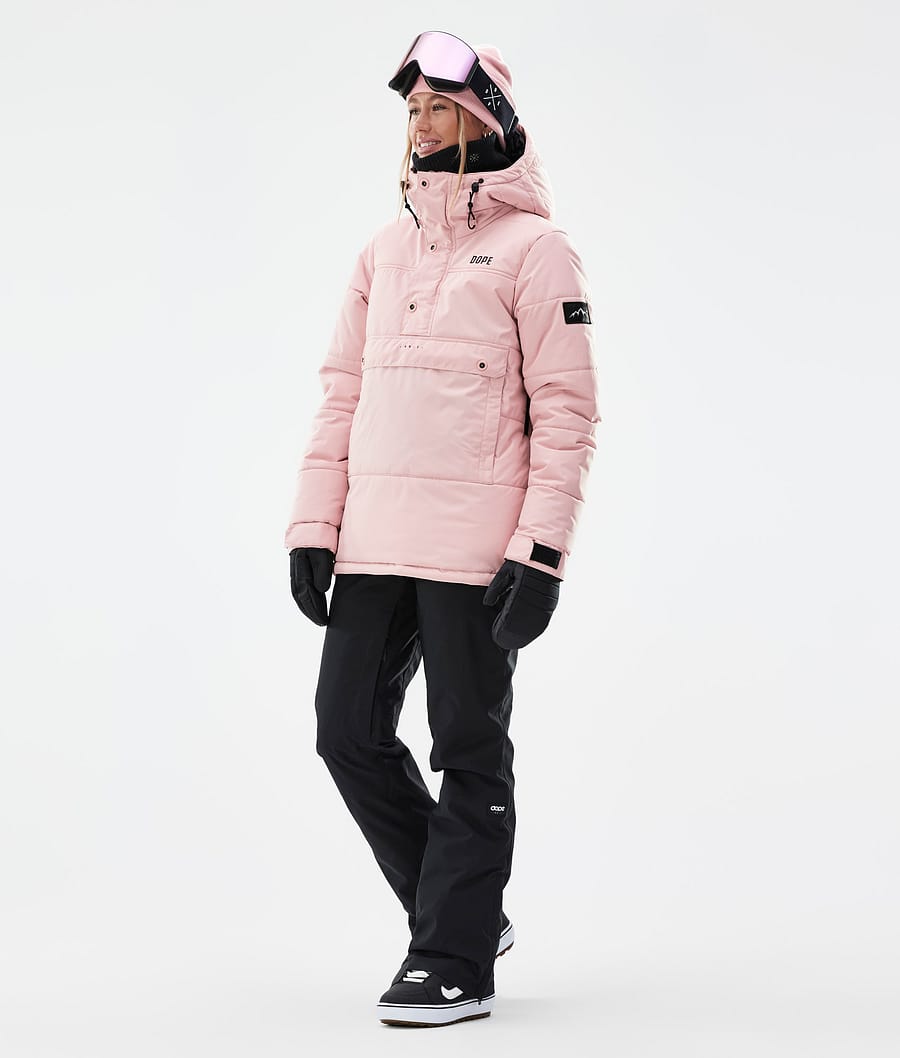 Puffer W Snowboard Jacket Women Soft Pink Mono