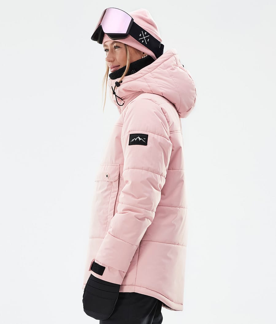 Puffer W Snowboard Jacket Women Soft Pink Mono