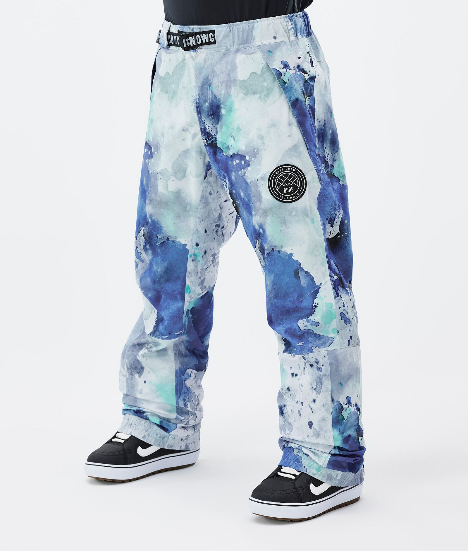 Dope Blizzard Track Pantalones Snowboard Hombre Greenish/Light  Grey/Black/Blue Steel