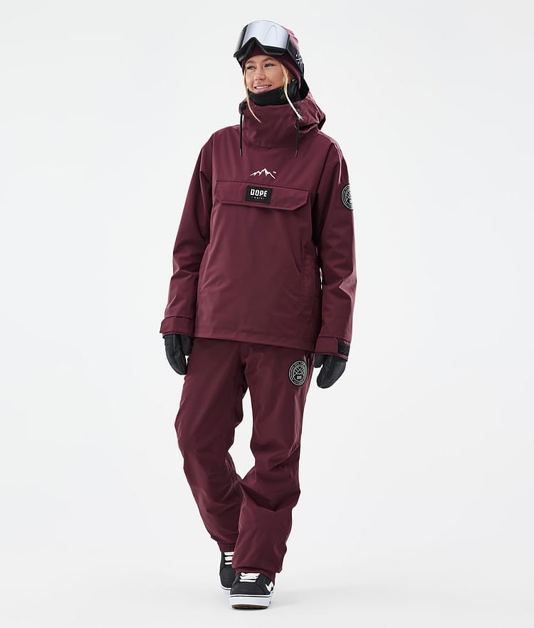 Blizzard W Pantalon de Snowboard Femme Burgundy, Image 2 sur 5