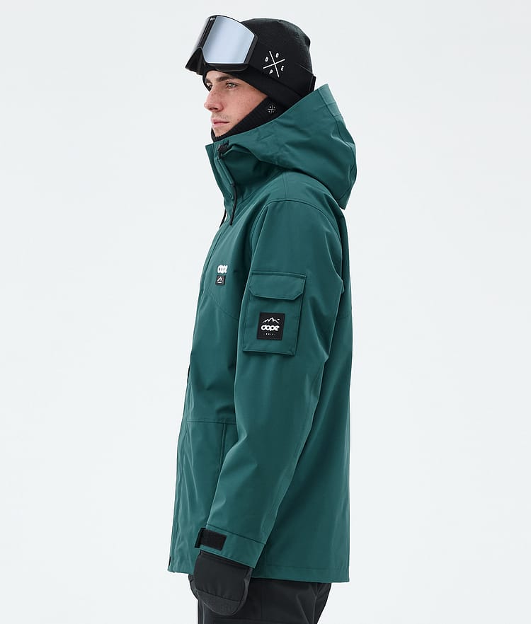 Adept Ski Jacket Men Bottle Green, Image 6 of 10