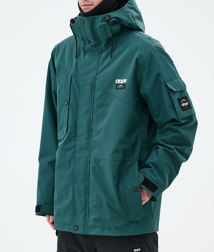 Adept Ski Jacket Men Bottle Green, Image 8 of 10