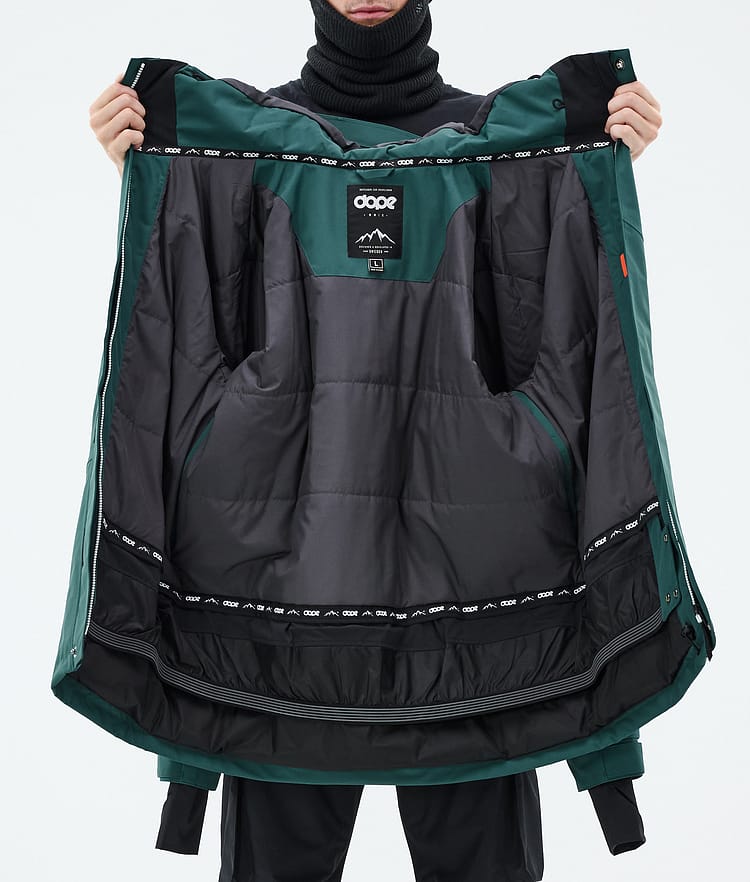 Adept Ski Jacket Men Bottle Green, Image 10 of 10