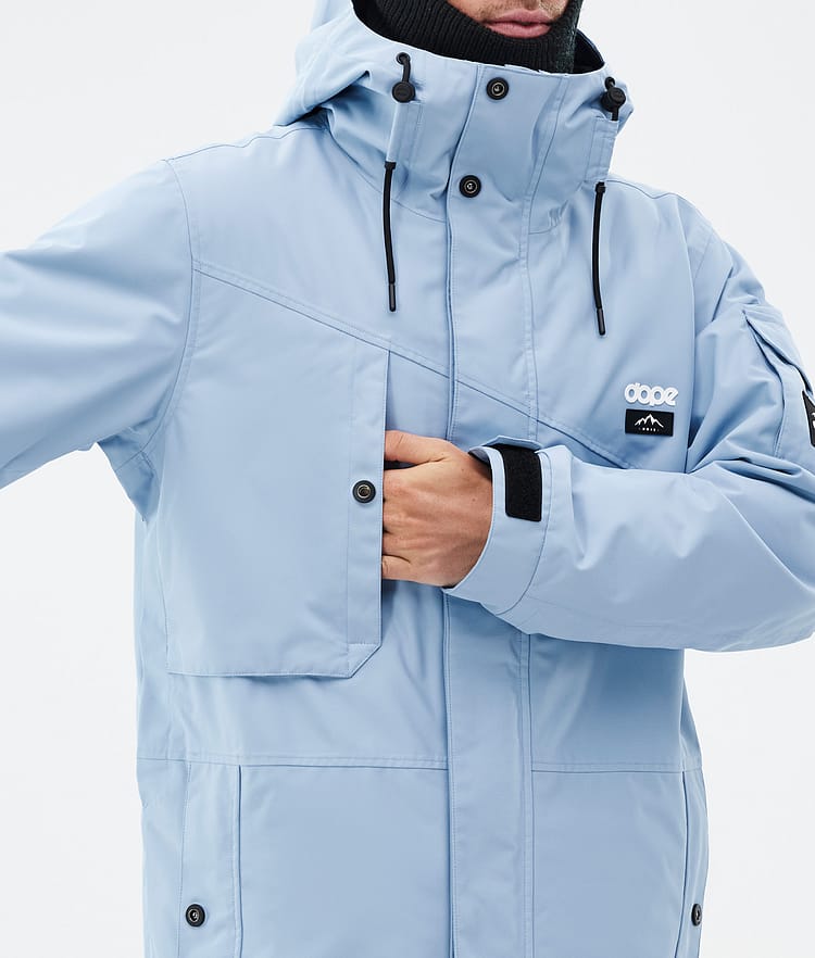 Adept Veste Snowboard Homme Light Blue, Image 9 sur 9