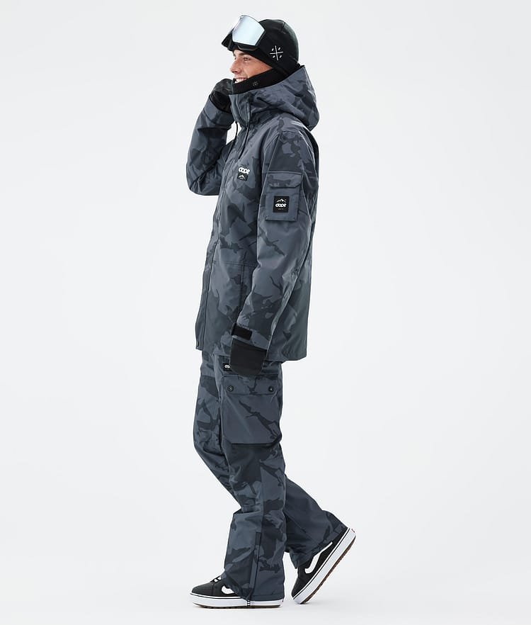 Adept Veste Snowboard Homme Metal Blue Camo, Image 4 sur 9