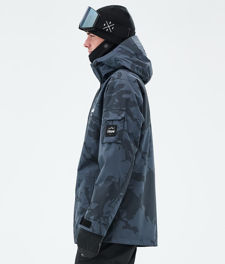 Adept Ski Jacket Men Metal Blue Camo, Image 6 of 10