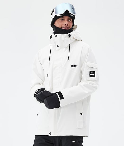 Adept Ski Jacket Men Old White