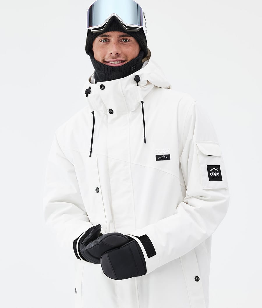 Adept Snowboard Jacket Men Old White