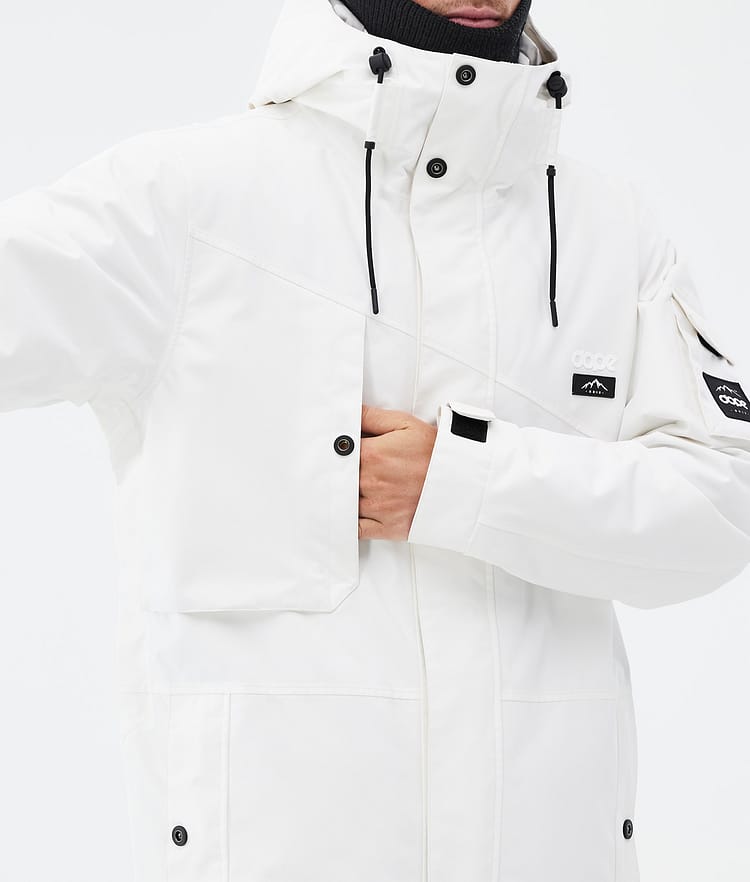 Adept Veste de Ski Homme Old White