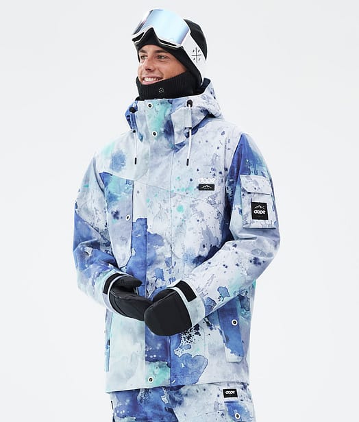 Dope Adept Snowboard Jacket Men Spray Blue Green
