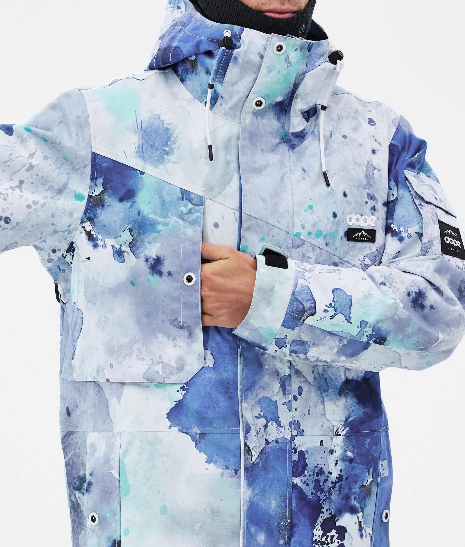 Adept Snowboard Jacket Men Spray Blue Green, Image 8 of 9