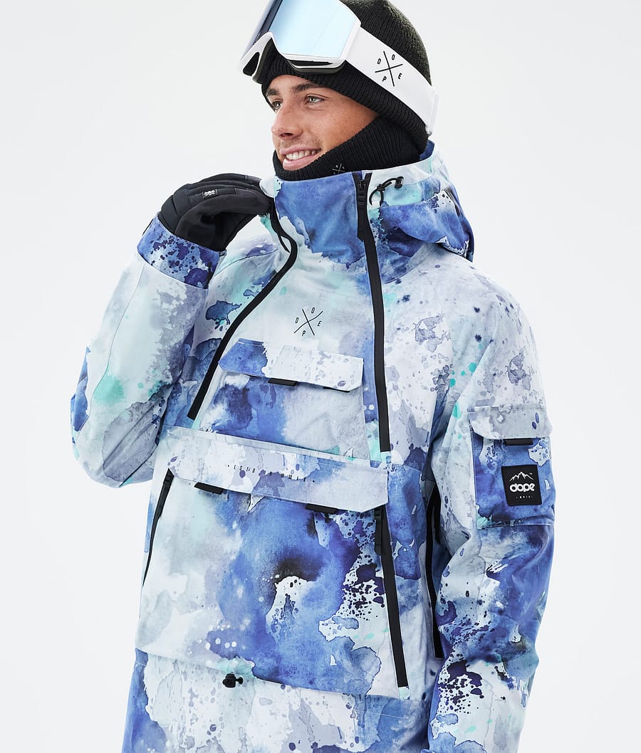 Akin Snowboard Jacket Men Spray Blue Green