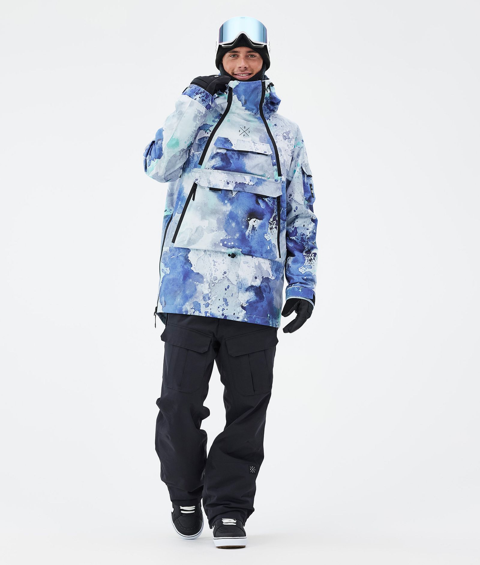Akin Giacca Snowboard Uomo Spray Blue Green, Immagine 2 di 8