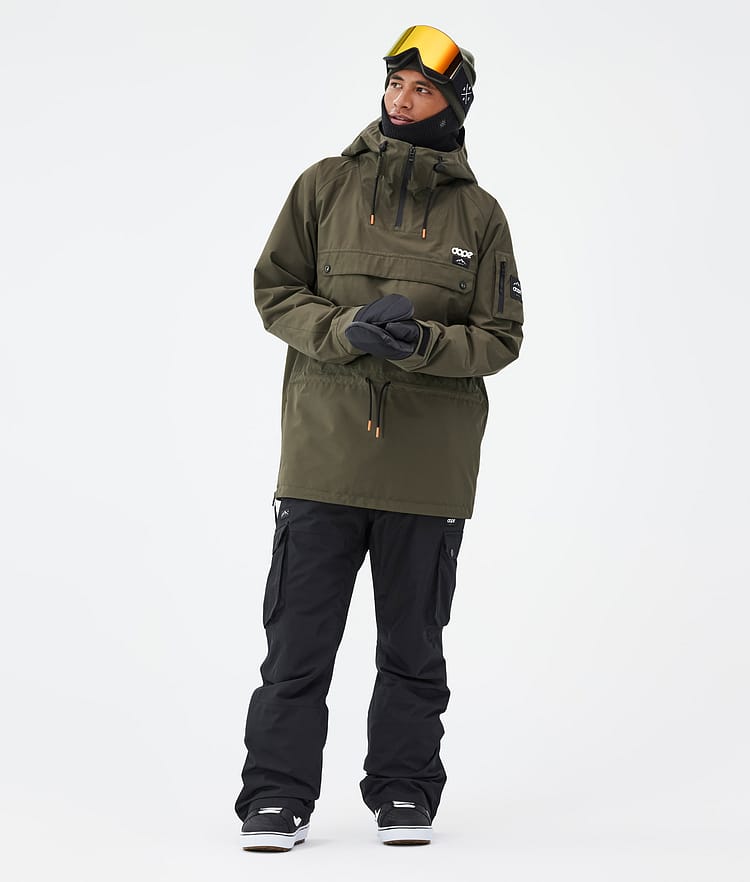Annok Snowboardjacka Herr Olive Green, Bild 2 av 8