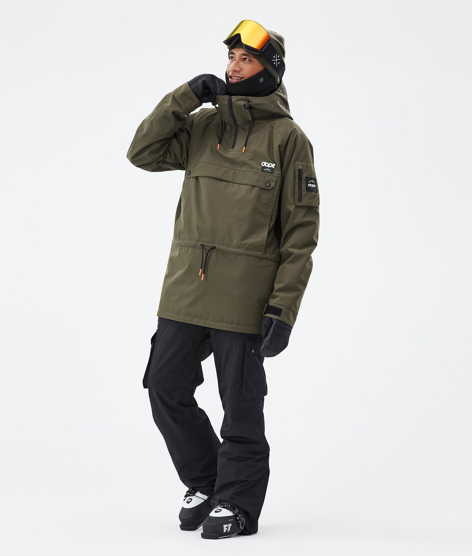 Annok Veste de Ski Homme Olive Green, Image 2 sur 8