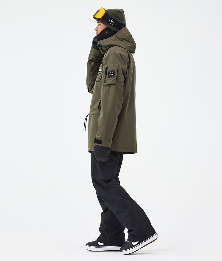 Annok Snowboardjacka Herr Olive Green, Bild 3 av 8