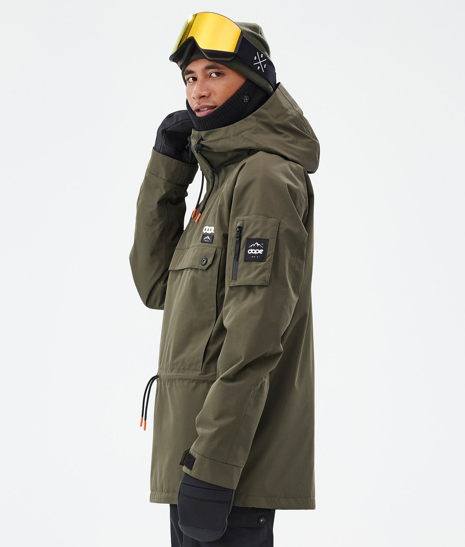 Annok Snowboardjacka Herr Olive Green, Bild 5 av 8