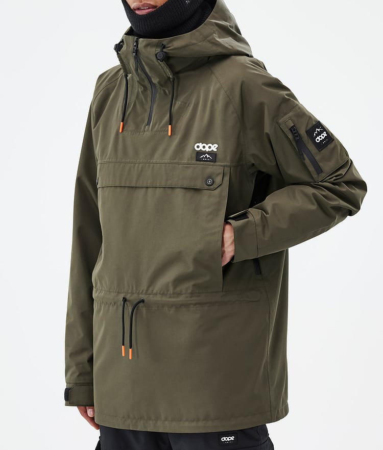 Annok Snowboard Jacket Men Olive Green, Image 8 of 8