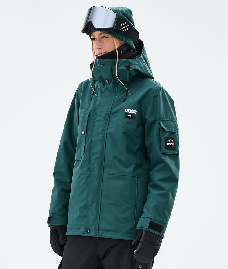 Adept W Ski Jacket Women Bottle Green, Image 1 of 10